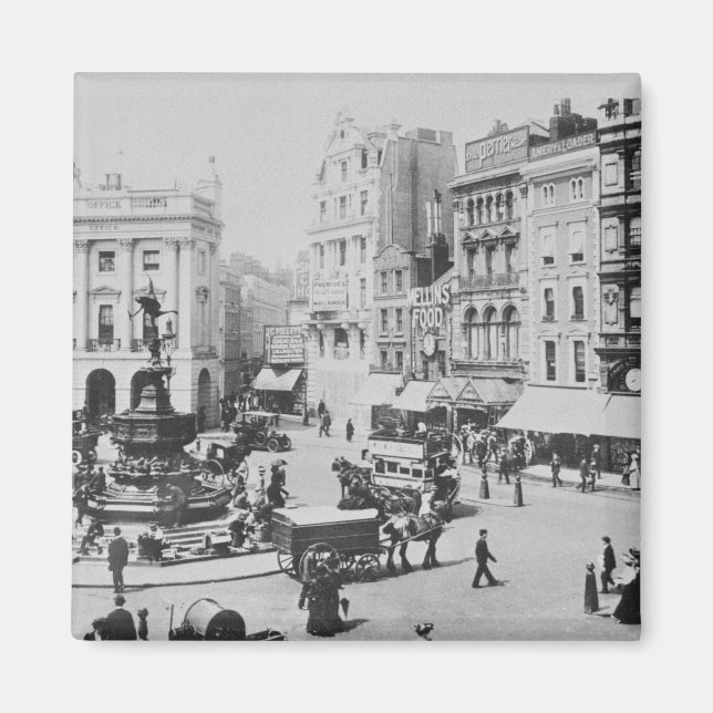 View of Piccadilly Circus, c. 1900 Magnet (Front)