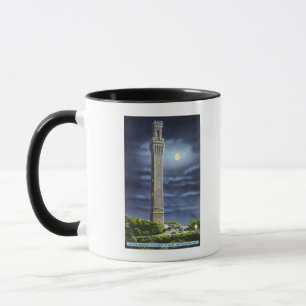 View of Pilgrim Memorial at Night Mug