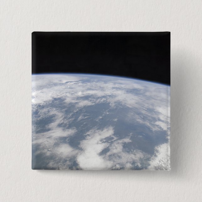 View of planet Earth from space 2 Inch Square Button (Front)