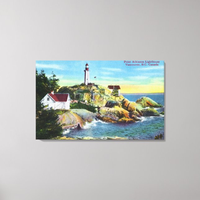View of Point Atkinson Lighthouse 2 Canvas Print (Front)