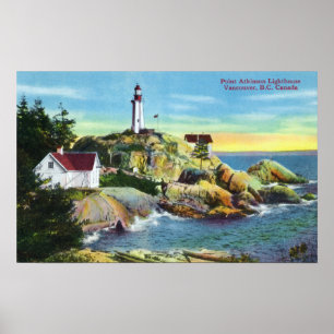 View of Point Atkinson Lighthouse 2 Poster