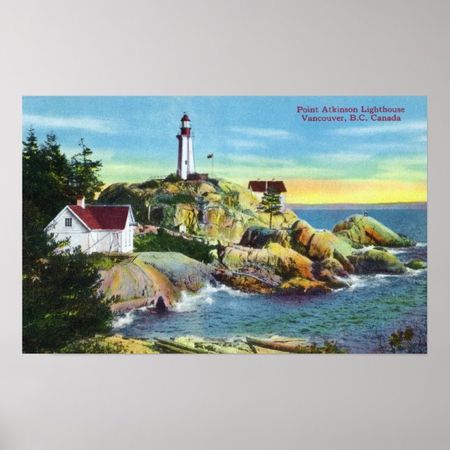 View of Point Atkinson Lighthouse 2 Poster (Front)