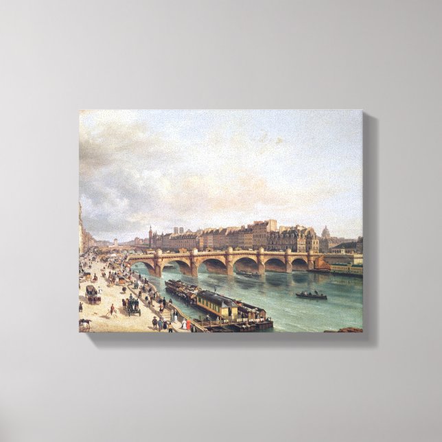View of Pont Neuf, 1832 Canvas Print (Front)