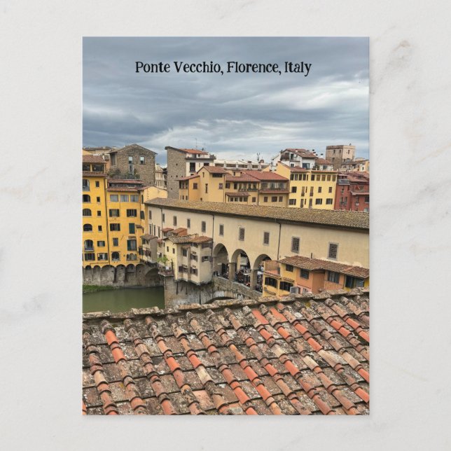 View of Ponte Vecchio, Florence Italy  Postcard (Front)