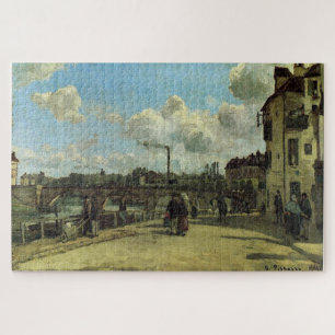 View of Pontoise, Quai au Pothuis 1868 by Pissarro Jigsaw Puzzle