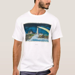 View of Portland Head Lighthouse on Casco Bay T-Shirt