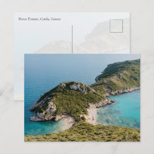 View of Porto Timoni beach, Corfu island Postcard