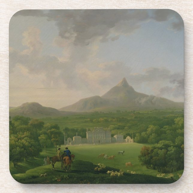View of Powerscourt, County Wicklow, c.1760-2 (oil Coaster (Front)