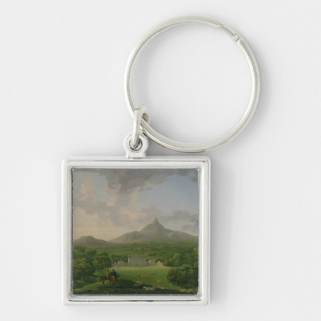 View of Powerscourt, County Wicklow, c.1760-2 (oil Keychain (Front)