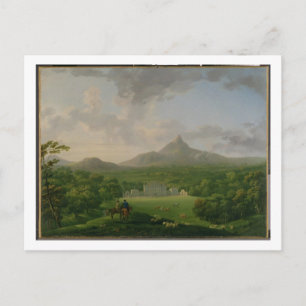 View of Powerscourt, County Wicklow, c.1760-2 (oil Postcard