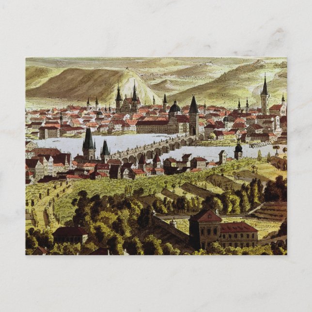 View of Prague Postcard (Front)