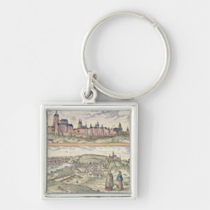 View of Prague showing (above) the Imperial Palace Keychain