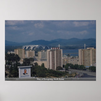 View of Pyongyang, North Korea Poster
