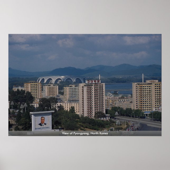 View of Pyongyang, North Korea Poster (Front)