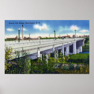 View of Queen City Bridge Poster