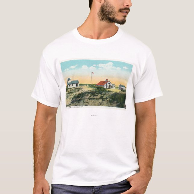 View of Race Point Coast Guard Station T-Shirt (Front)
