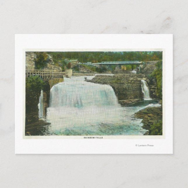 View of Rainbow Falls # 2 Postcard (Front)