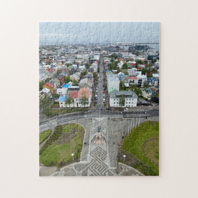 View of Reykjavik, Iceland from Hallgrimskirkja Jigsaw Puzzle (Vertical)
