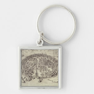 View of Rhodes, from 'Theatre of the Main Towns in Keychain