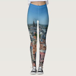 View of Riga old town from above Leggings