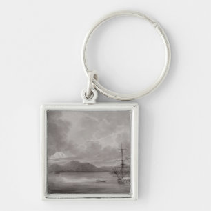 View of Rio de Manila (lithograph) Keychain