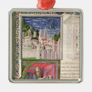 View of Rome as the City of God Metal Ornament