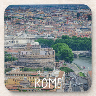 View of Rome historic city center from above Coaster