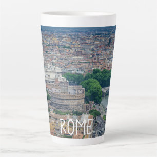 View of Rome historic city center from above Latte Mug