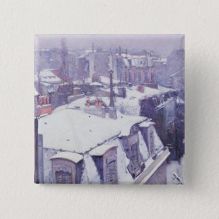 View of Roofs  or Roofs under Snow, 1878 2 Inch Square Button