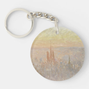 View of Rouen, 1892 (oil on canvas) Keychain