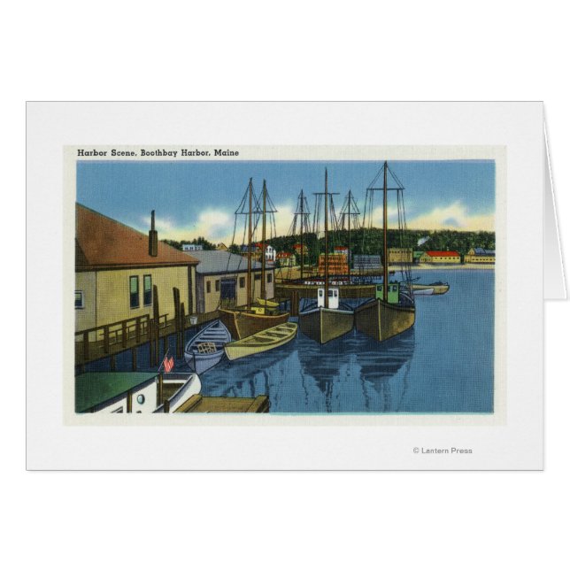 View of Sailboats Docked in the Harbour (Front Horizontal)