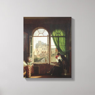 View of Saint-Eustache Church Canvas Print
