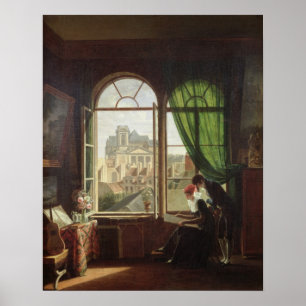 View of Saint-Eustache Church Poster