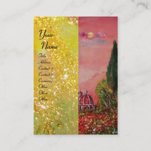 VIEW OF SAINT MARY OF FLOWER / FLORENCE IN SUNSET BUSINESS CARD