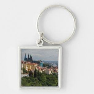 View of Saint Vitus's Cathedral, Prague, Czech Keychain