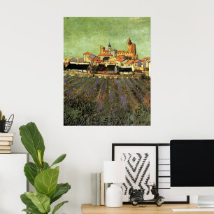 View of Saintes Maries by Vincent van Gogh Poster