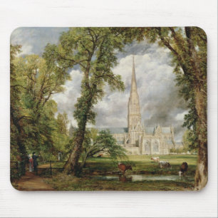 View of Salisbury Cathedral from the Bishop's Grou Mouse Pad