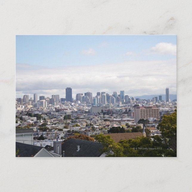 View of San Francisco skyline Postcard (Front)