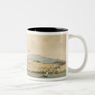 View of Santa Cruz, plate 3 from 'A Voyage to Coch Two-Tone Coffee Mug