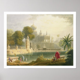 View of Sassoor in the Deccan, from Volume II of ' Poster