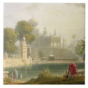 View of Sassoor in the Deccan, from Volume II of ' Tile
