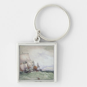 View of Scarborough, with a Collier Brig Keychain