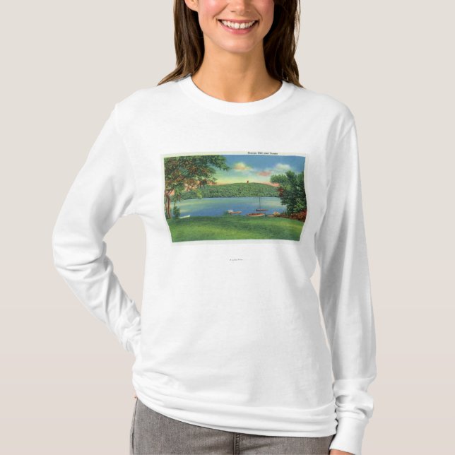 View of Scargo Hill and Tower T-Shirt (Front)