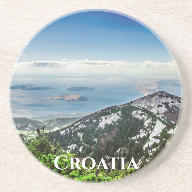 View of sea from mountains coaster (Front)