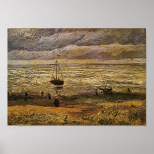 View of Sea, Scheveningen Van Gogh Fine Art Poster