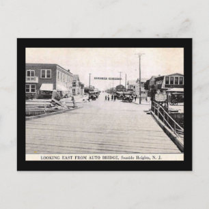 View of Seaside Heights, New Jersey Vintage Postcard