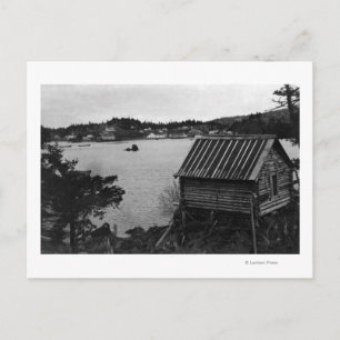 View of Seldovia, Alaska from across water Postcard