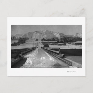 View of Seward, Alaska From the Bridge Photograp Postcard