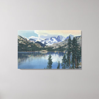 View of Shadow Lake, Sierra Nevada Mountains Canvas Print