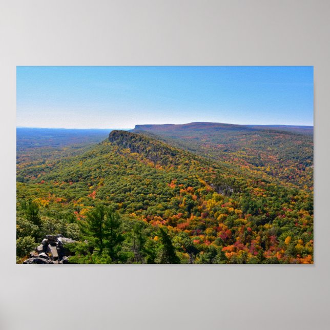 View of Shawangunk Ridge in the Fall Poster (Front)